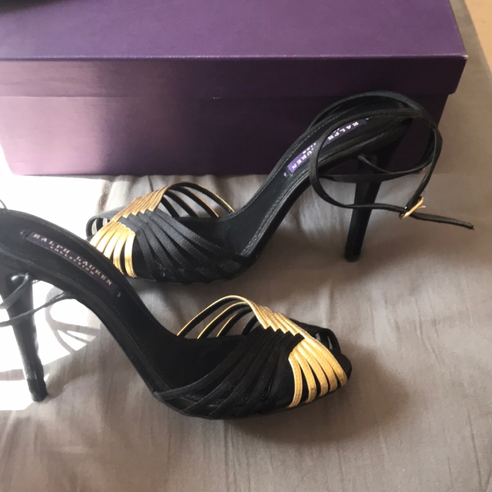 Ralph Lauren Collection Purple Label Sandal Heels - Picture 3 of 7